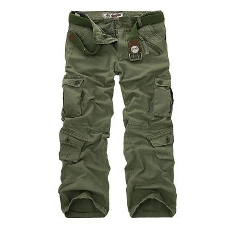 Cross-border Men's Casual Pants Multi-pocket Workwear Pants Men's Straight Camouflage Tactical Pants Loose Large Size Pants