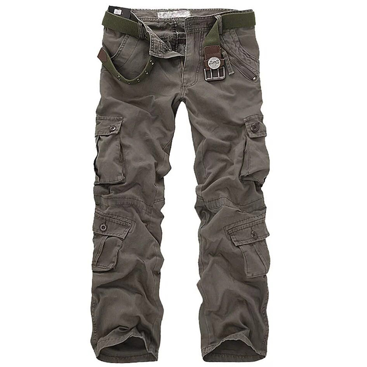 Cross-border Men's Casual Pants Multi-pocket Workwear Pants Men's Straight Camouflage Tactical Pants Loose Large Size Pants