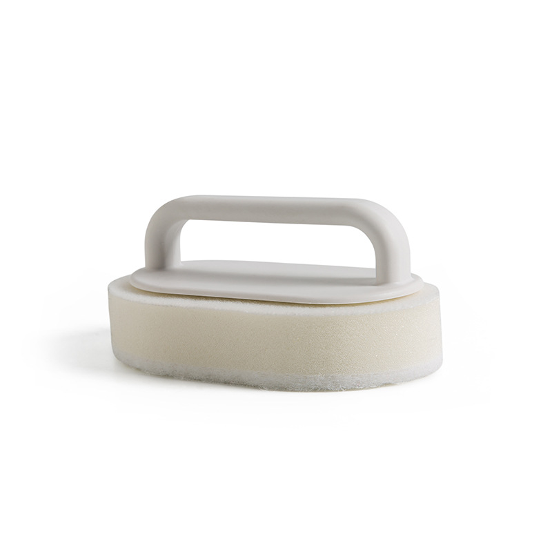 Bathroom Handheld Bath Brush Tile Brush Household Toilet Cleaning Brush Washstand Cleaning Brush Countertop Sponge Wipe