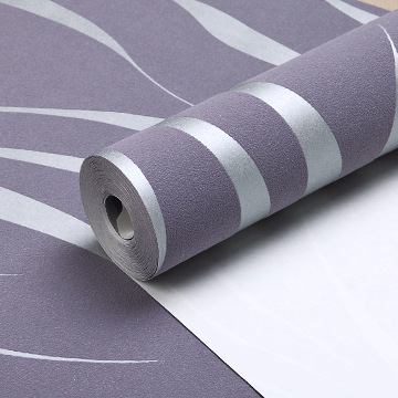 Simple Fashion Atmospheric Wave Stripe Gray Series TV Background Wallpaper Modern Living Room Sofa Non-woven Wallpaper