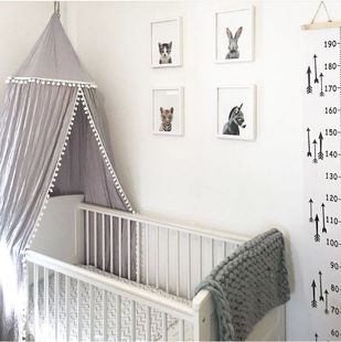 Nordic ins New Mosquito Net Children's Room Decorative Fur Ball Dome Bed Net Bed Mantle Tent Mosquito Net Three Color