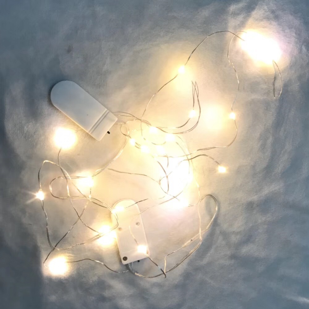 2032 button light string copper wire light led light string Christmas Chinese Valentine's Day gift box light cake bouquet decorative copper wire