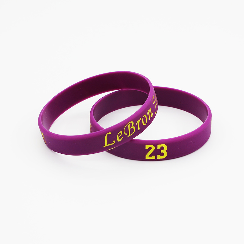 nba basketball star sports silicone bracelet wristband basketball silicone bracelet luminous fans supplies spot