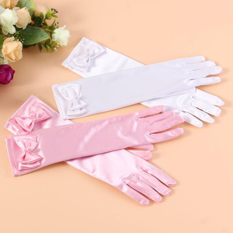 Children's Dress Accessories Shiny Rhinestone Crown Pearl Hair Crown Princess Gloves Tote Bag Cartoon Hair Band Hair Rope