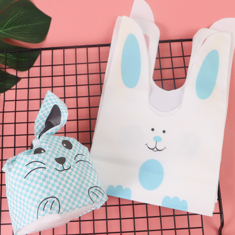 New cute rabbit ears packing bag rabbit ears candy bag biscuit bag small snack bag 50 pieces Price