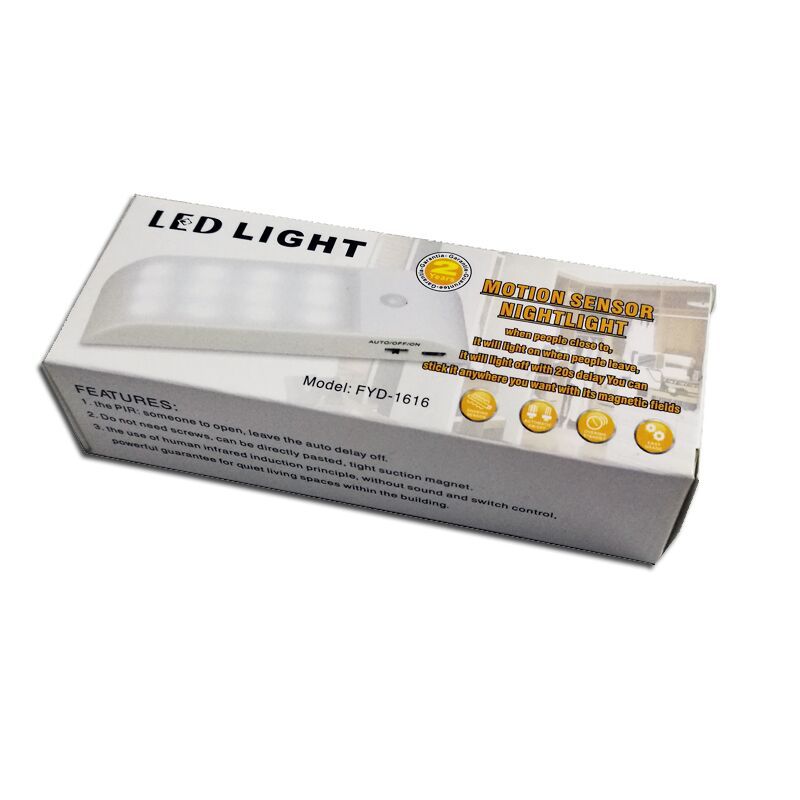 Amazon hot sale night light new strange 12LED Smart USB rechargeable wardrobe cabinet induction light