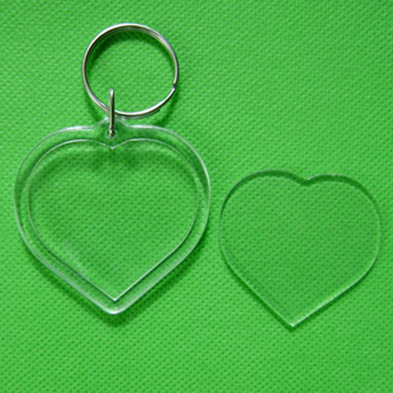 Homemade DIY Ping An Joy Calligraphy Keychain Bag Pendant Blank Transparent Keychain Unlockable Keychain