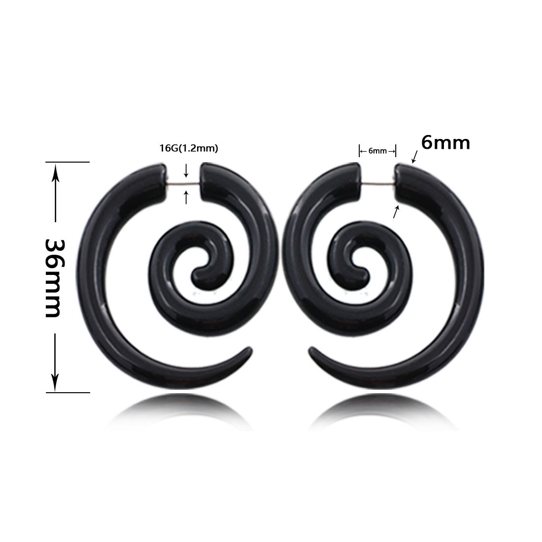 Amazon best selling acrylic earrings men's earrings Europe and the United States popular hip-hop jewelry cross-border supply spot direct supply