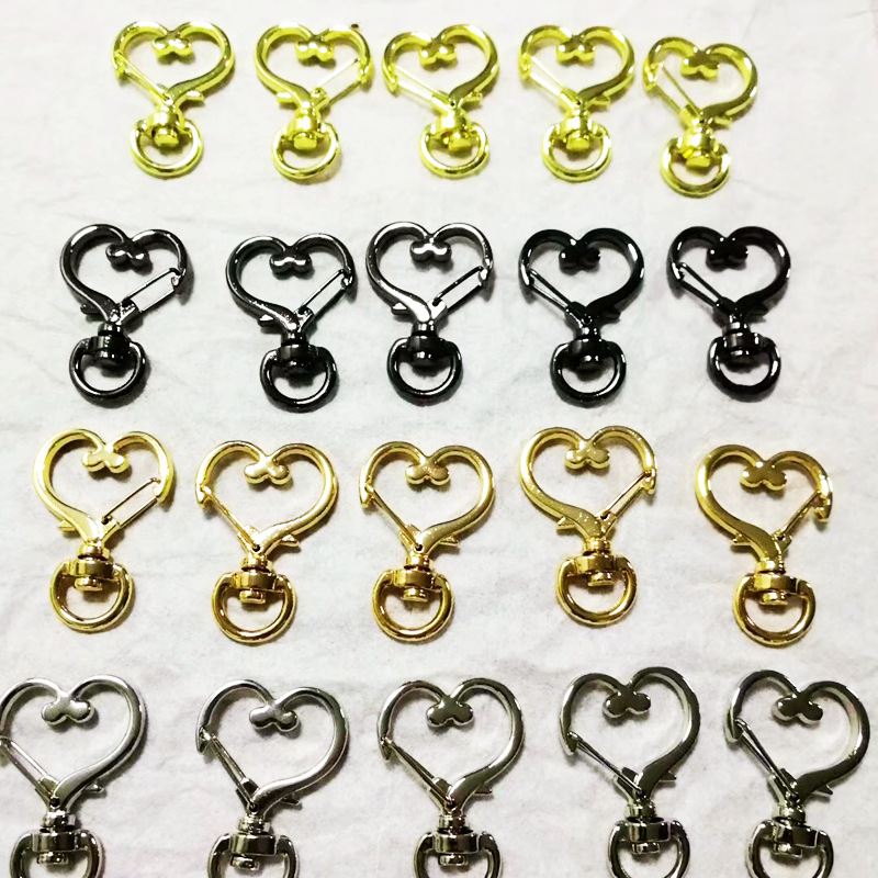 メーカー直販卸売り異形桃心犬ボタンアクセサリー部品diyペンダント金属愛ハート型キーホルダー現物