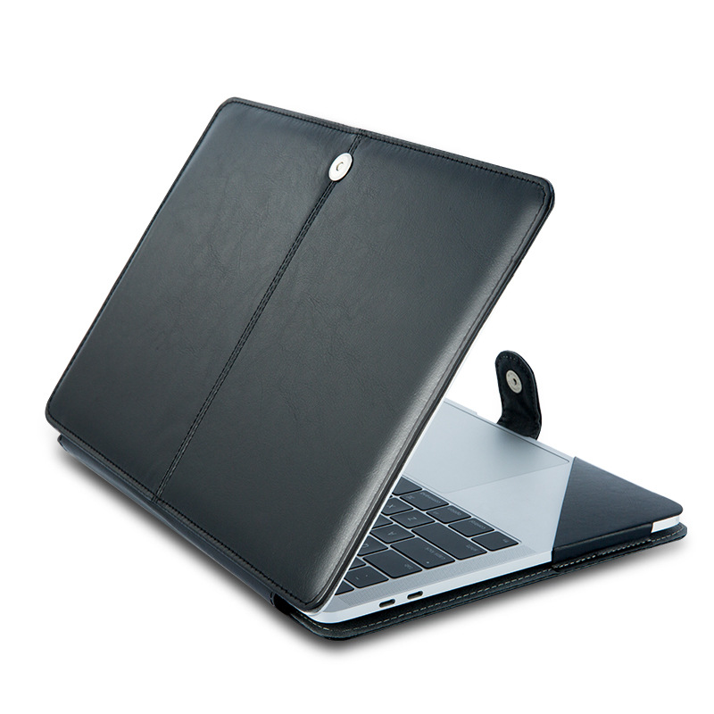 Applicable to macbook Apple laptop protective shell air13/11-inch shell PU leather protective cover leather case