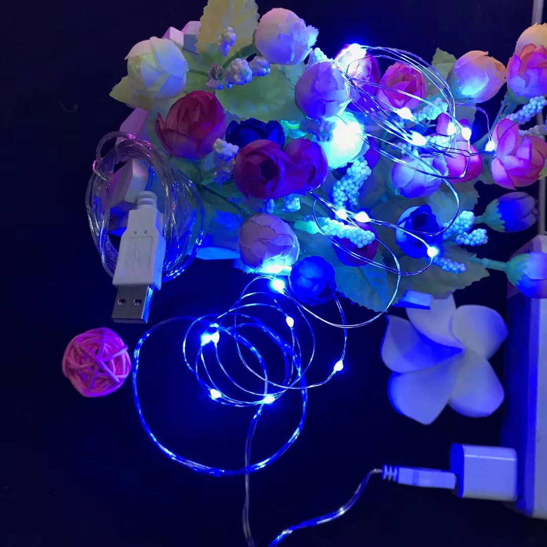 2032 button light string copper wire light led light string Christmas Chinese Valentine's Day gift box light cake bouquet decorative copper wire