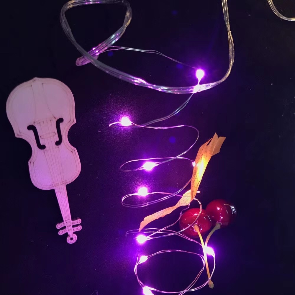 2032 button light string copper wire light led light string Christmas Chinese Valentine's Day gift box light cake bouquet decorative copper wire