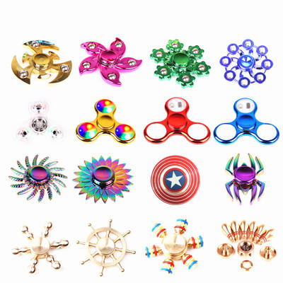 More than 200 fingertip gyro colorful mathematical digital steel ball plastic luminous finger gyro decompression cross-border toys