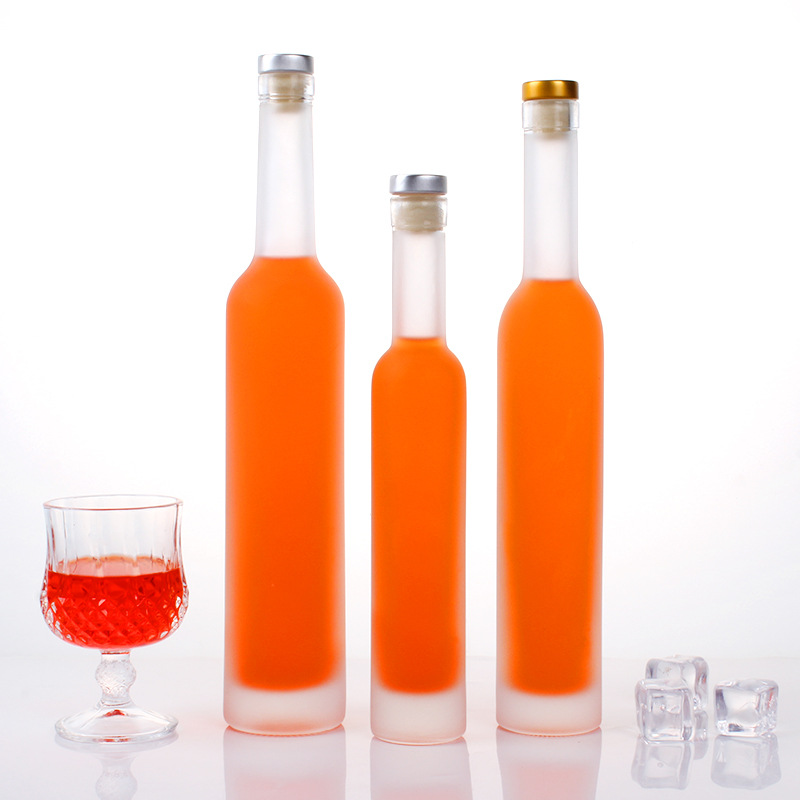 Glass Wine Bottle Wholesale Fruit Wine Bottle Frosted Liquor Bottle Empty Bottle Self-Brewed Red Wine Bottle Sealed Canned Foreign Wine Bottle Factory