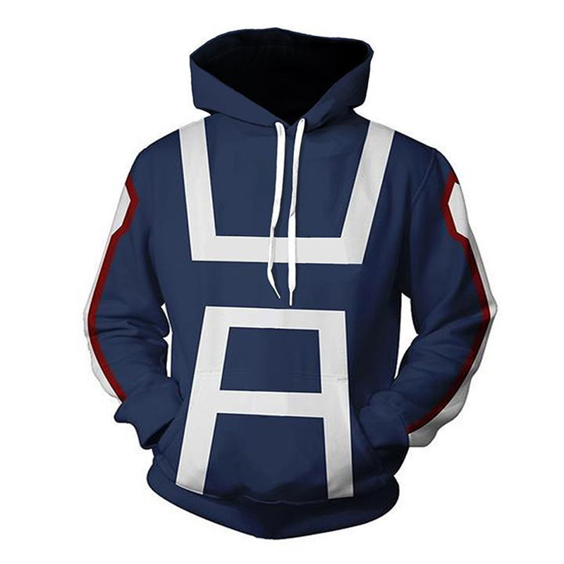 2020 Explosions My Hero College cos Explodes Hero Over Iida Tianzai 3D Printed Hoodie Men and Women