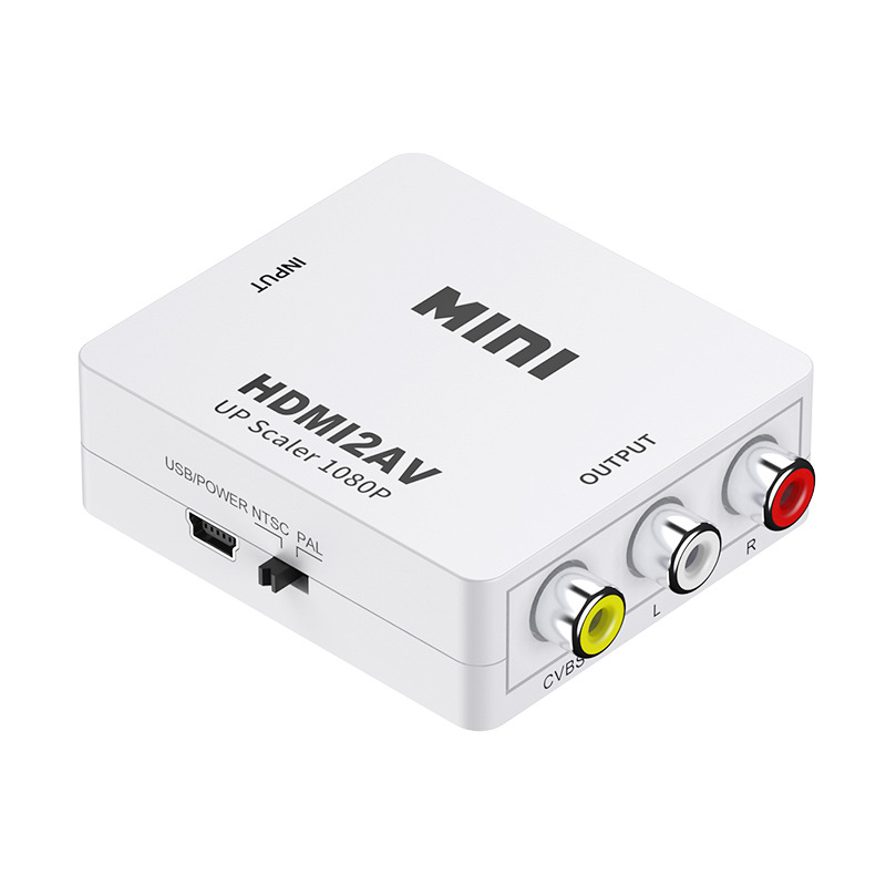 Cross-border hdmi to av audio and video converter HD to three lotus 1080P set-top box PS5 to rca