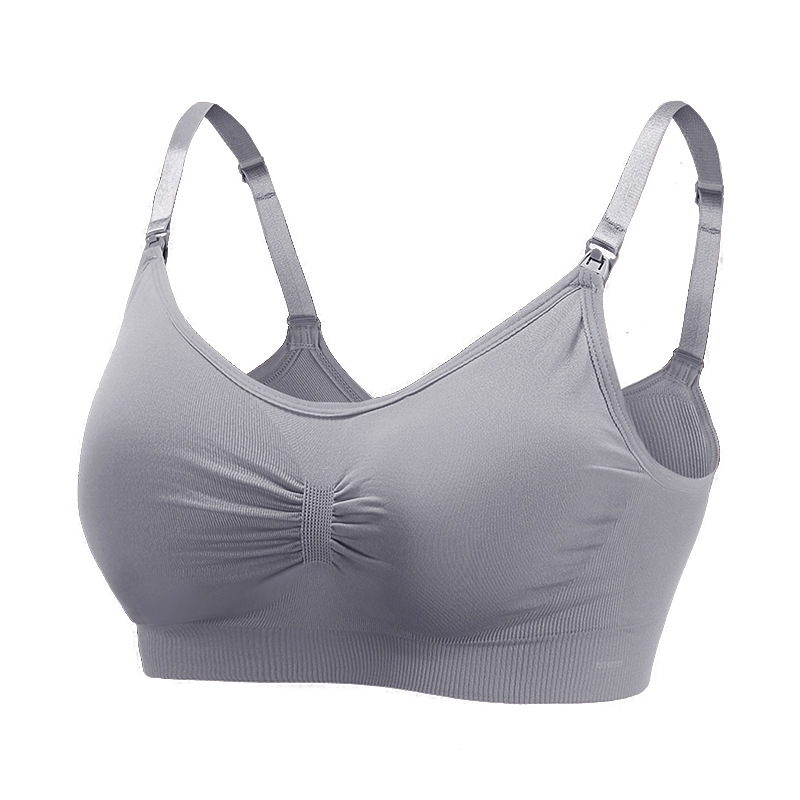 Pregnant Women's Underwear Feeding plus size Bra Pregnant Period No Steel Ring No Mark Front Opening Button Push-up Breastfeeding Underwear Anti-sagging