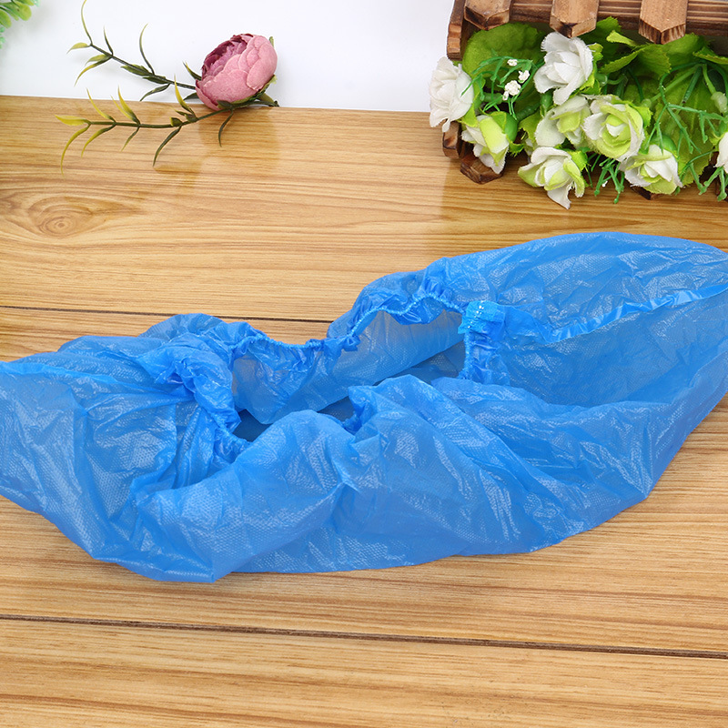 Disposable Shoe Cover Dustproof Household Thickened Plastic Foot Cover 100 Pack Factory Direct Sale Non-woven Fabric Large Quantity Excellent Price