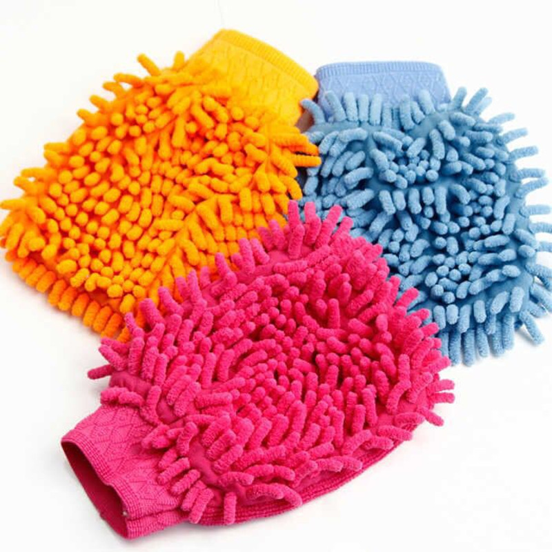 One-sided Chenille Gloves Car Cleaning Gloves Household Cleaning Gloves Car Wash Gloves