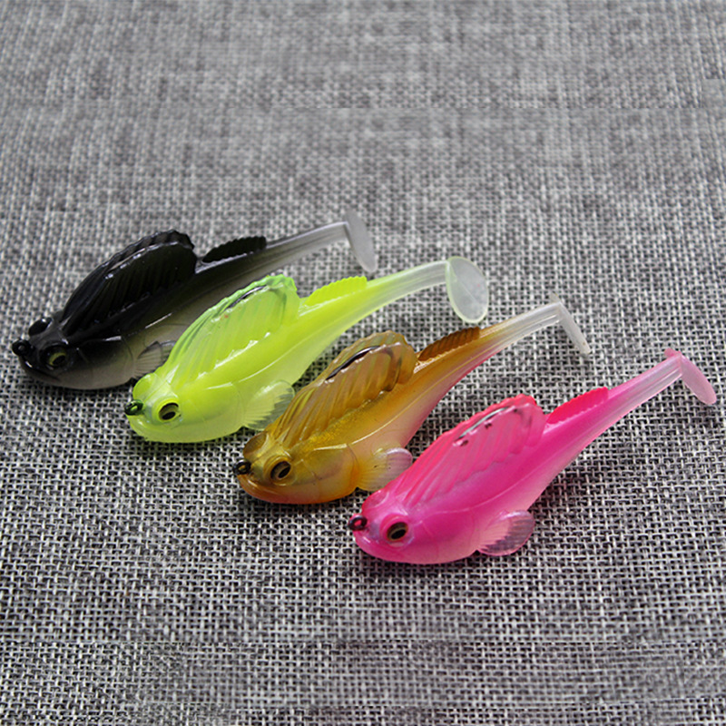 Jumping fish lead fish bottom anti-hanging Mandarin fish bass catfish black fish sea fish Luya fake bait Soft Bait freshwater sea fishing