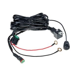 Factory wholesale off-road vehicle light high-power LED strip light switch wiring harness one drag two LED work light switch wiring harness