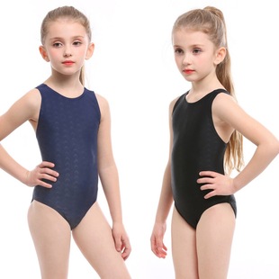 Children's Swimsuit Girl Baby Cute One-piece Swimsuit Big Girl Princess Girl Korean Style Professional Swimming Training