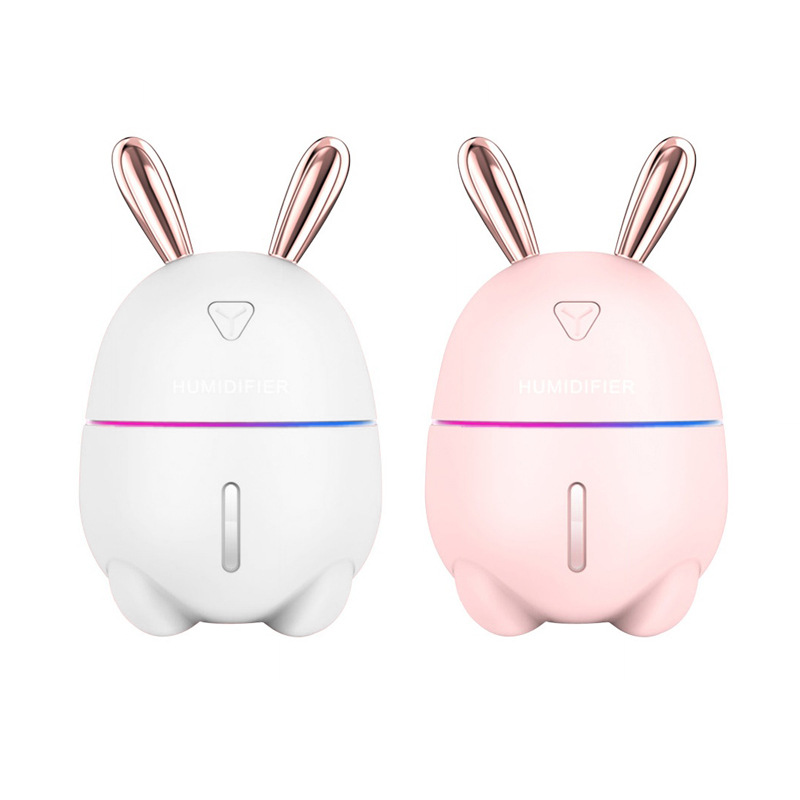 Cute rabbit mini humidifier usb home mute bedroom small desktop air spray hydrating creative cute pet