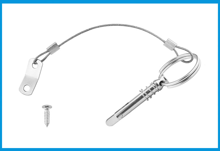 Cross-border spot 316 stainless steel Marine tongue pin stop pin safety pin pipe clamp quick pin