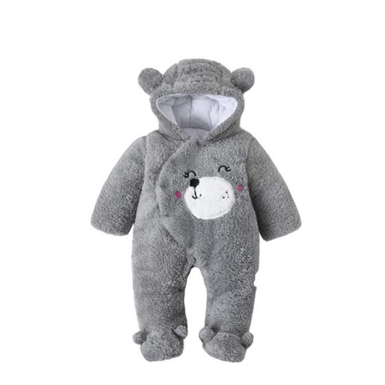 Baby jumpsuit thickened autumn and winter clothes 0 for boys and girls baby ha clothes 1 for newborn autumn clothes winter cotton-padded clothes climbing clothes