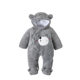 Baby jumpsuit thickened autumn and winter clothes 0 for boys and girls baby ha clothes 1 for newborn autumn clothes winter cotton-padded clothes climbing clothes