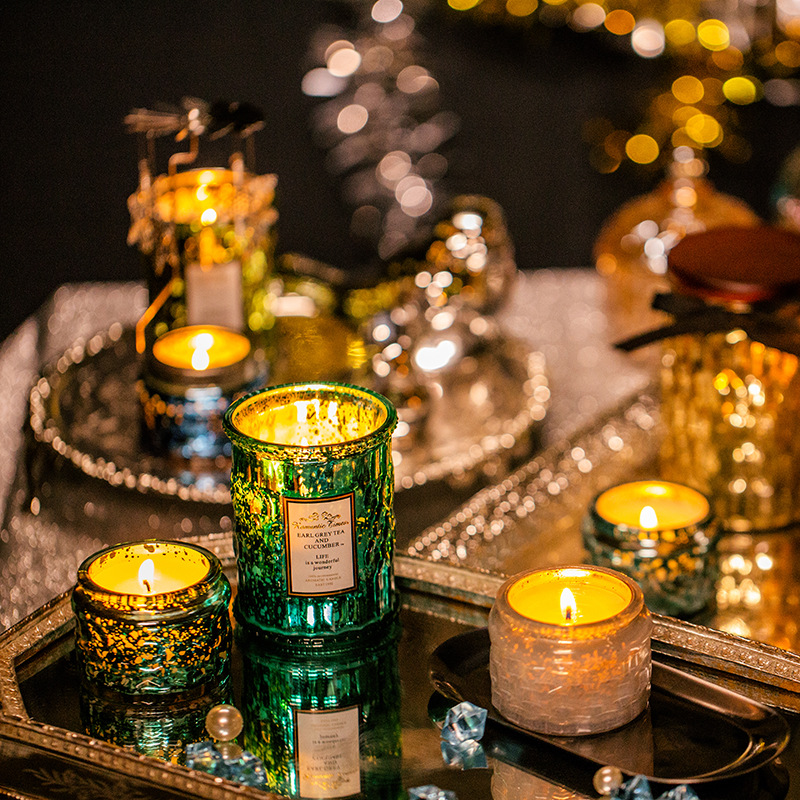 Romantic time essential oil aromatherapy candle Cup smokeless low temperature fragrance fragrance incense hand gift set Wholesale