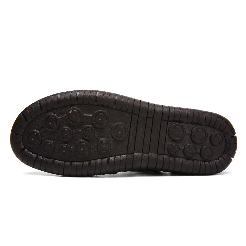Summer New Men's Cool Sandals Korean Handmade Casual Dual-purpose Soft Bottom Baotou Sandals and Slippers plus size Cross-border