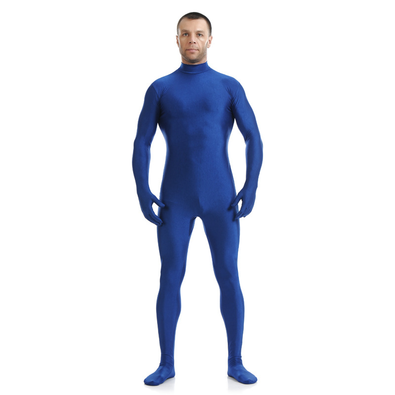 Solid color Lycra headless tights jumpsuit stage performance clothing Amazon