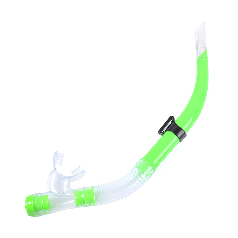 Factory wholesale new snorkeling respirator environmental protection PVC anti-wave semi-dry breathing tube ventilation outdoor diving equipment