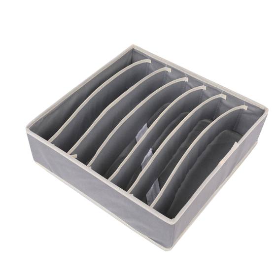 Rice white gray underwear storage box four-piece socks storage box fabric home bra finishing box finishing
