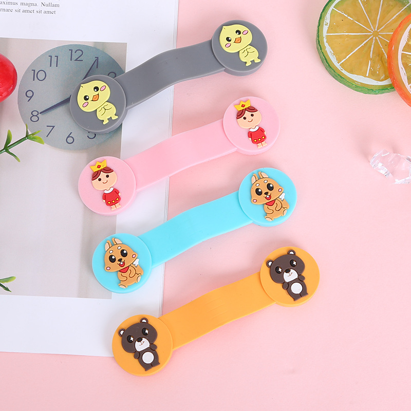 Cartoon magnet earphone winder magnetic suction wire organizer storage data line bundler finisher creative winding device