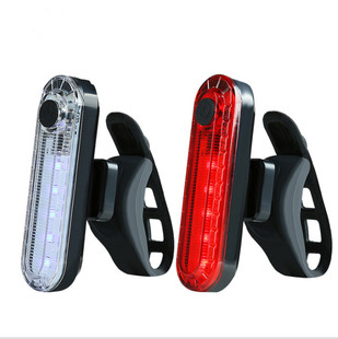 New bicycle tail light outdoor riding USB charging COB bright night riding safety warning light riding accessories