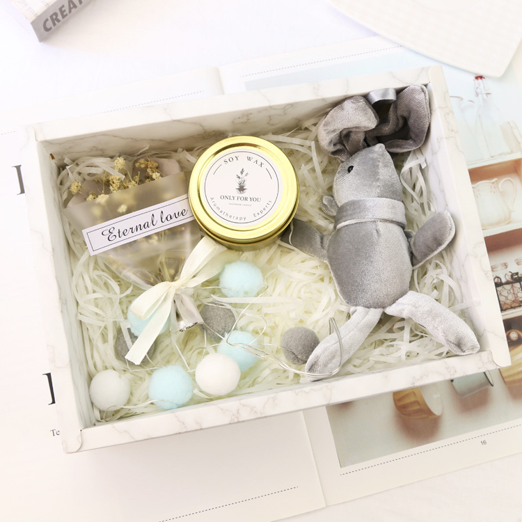 US Registered Brand Cross-border Tinplate Fragrance Candlestick Essential Oil Aromatherapy Candle Accessories Candy Box Hand Gift