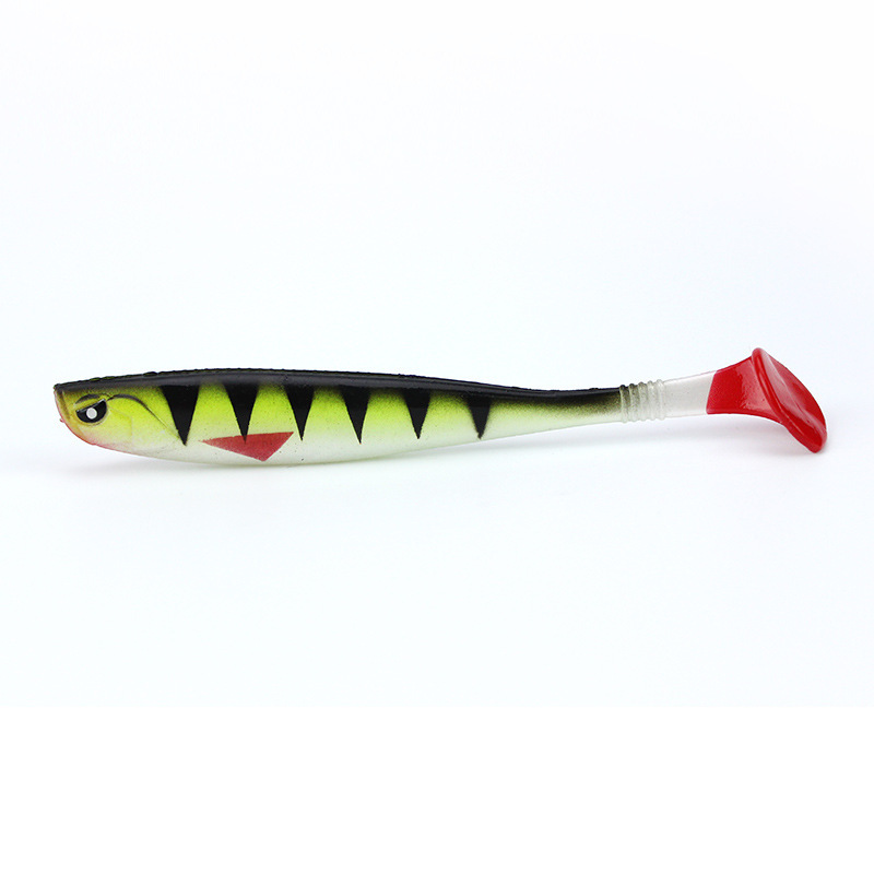威とt尾軟魚12cm/10g背中に溝付き虹魚pvc材質ソフトシミュレーションルアー|undefined