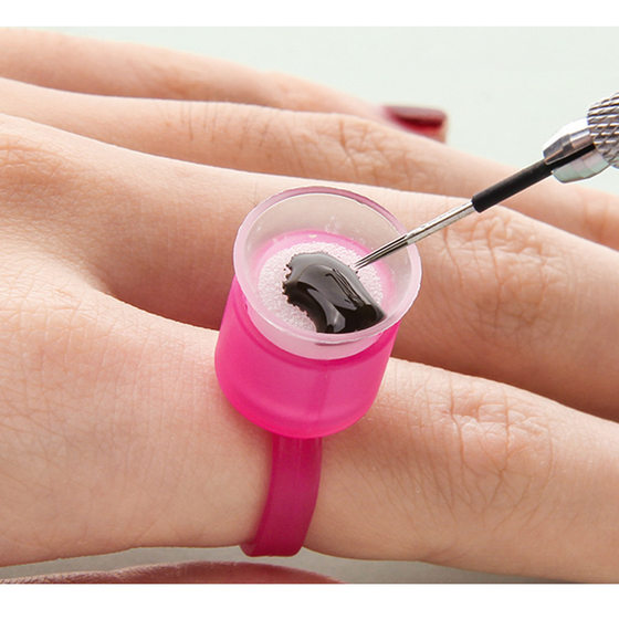 Tattoo sponge color Cup does not hurt the needle finger ring finger holder Korean-style finger ring Cup disposable tattoo supplies