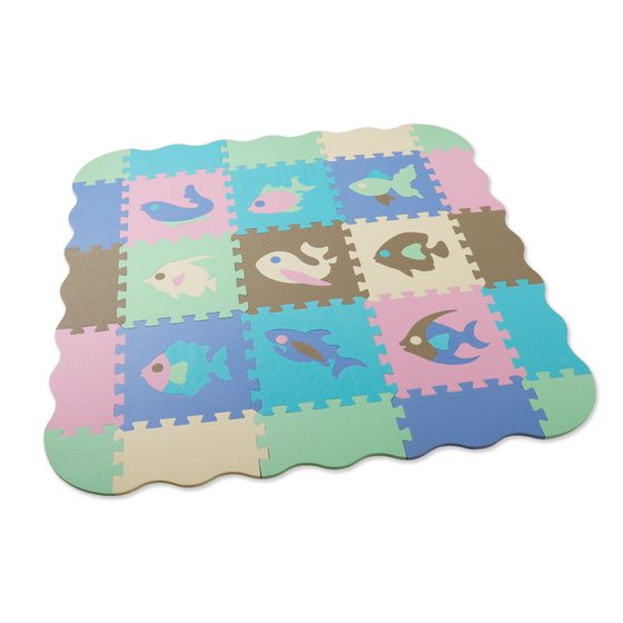 30*30 early education fun animal stitching floor mat EVA non-slip waterproof anti-collision children's floor mat factory wholesale