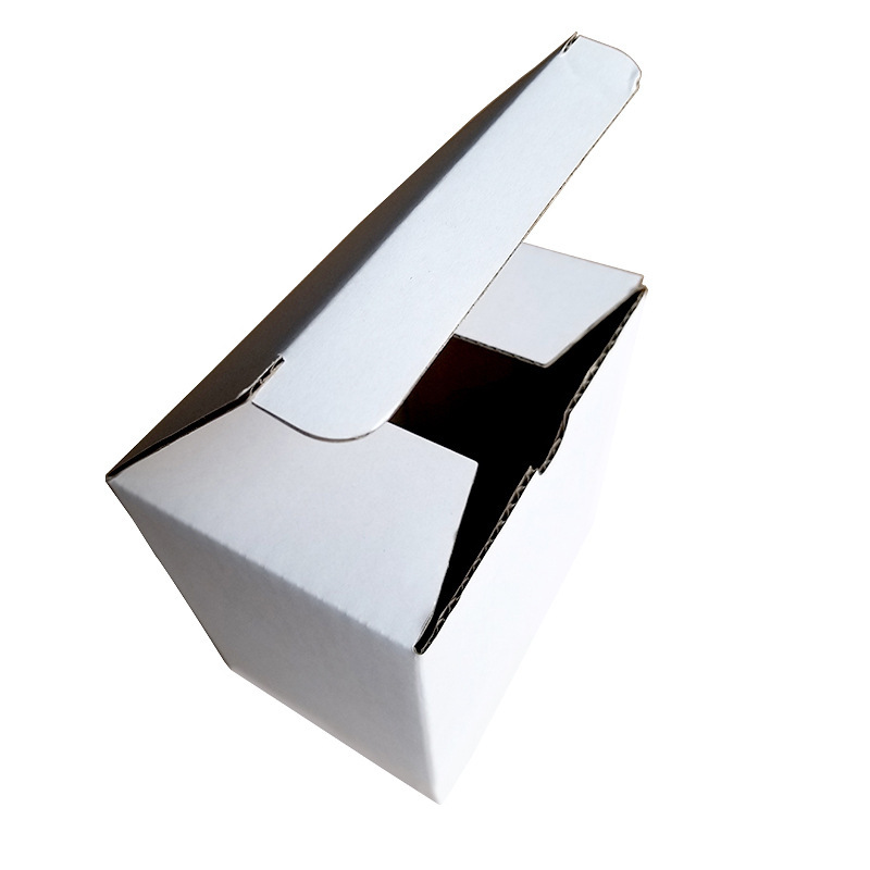 White carton spot packing box three-layer hard packing box express corrugated kraft packaging box white box