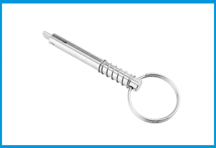 Cross-border Spot 8*76mm stainless steel tongue pin stop pin fast safety pin fast loading and unloading pin