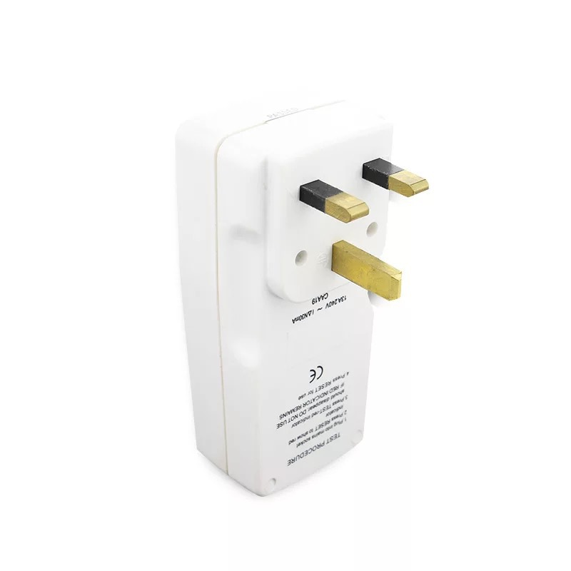 [South Island Factory] British Leakage Protection Plug 13A British Standard PRCD Leakage Protector Socket Hong Kong