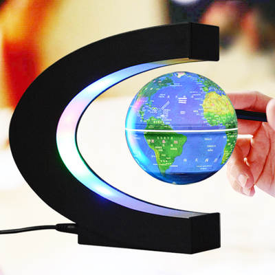 C- shaped 3 inch magnetic levitation globe Valentine's Day creative gifts new exotic home decorations factory direct sales