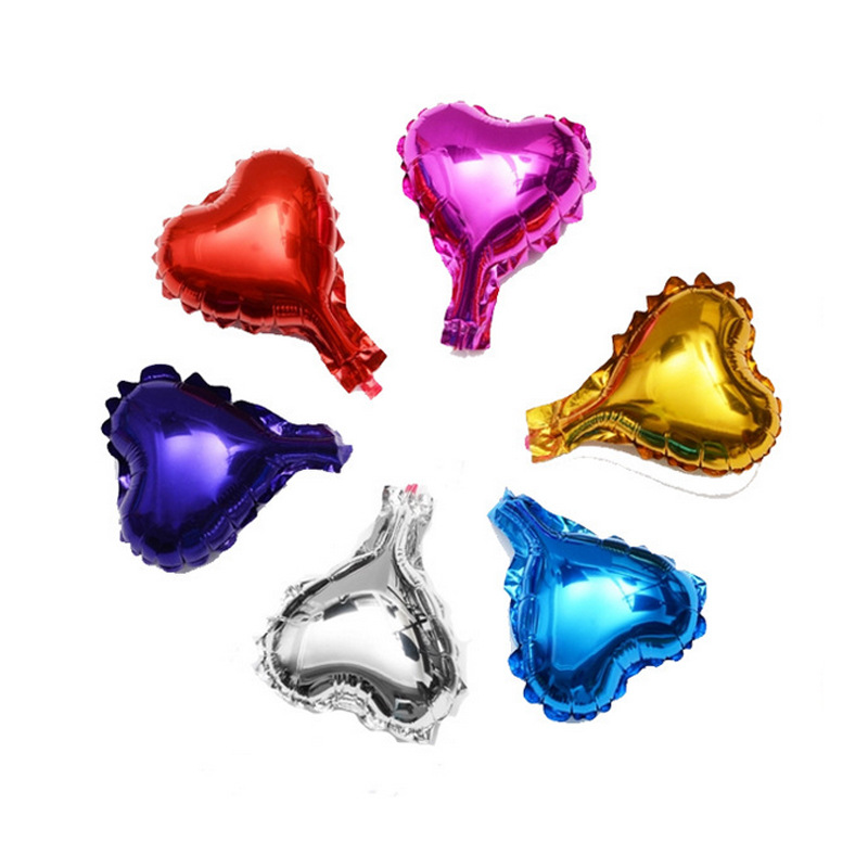 5 Inch Monochrome Birthday Aluminum Film Balloon Love Five-pointed Star Children's Birthday Party Balloon Wedding Decoration Balloon