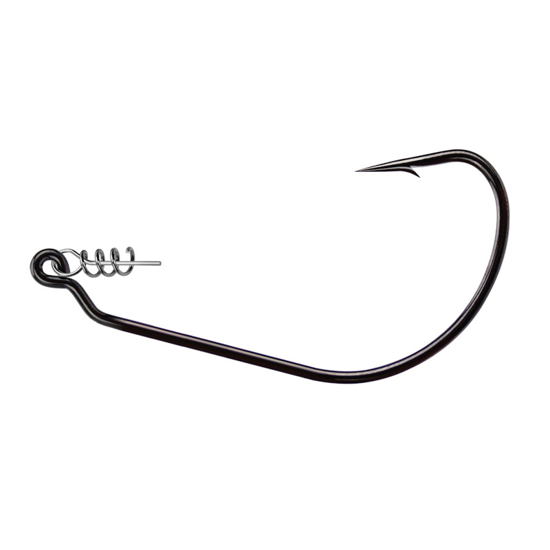Wei and crank hook lock needle set 50 Soft Bait single hook soft maggot soft hook Texas fishing group Accessories Wholesale