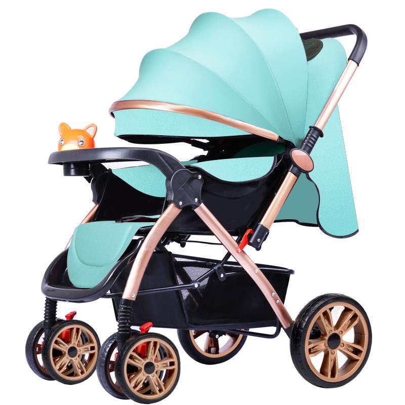 Baby stroller can sit and lie light folding small children baby baby two-way stroller stroller 0-3 years old