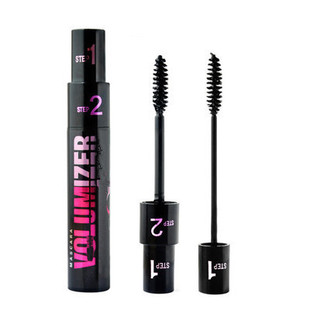 1+2 Mascara Double Effect Adjustable Mascara Two-in-One Long Thick Roll Eye Mascara Makeup