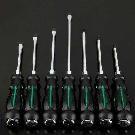 Wholesale percussion screwdriver 7-piece set manual heart-piercing cross flat screwdriver flat plum blossom household auto repair screwdriver